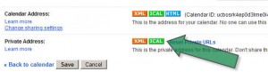 Google calendar ical export option Google calendar ical export option